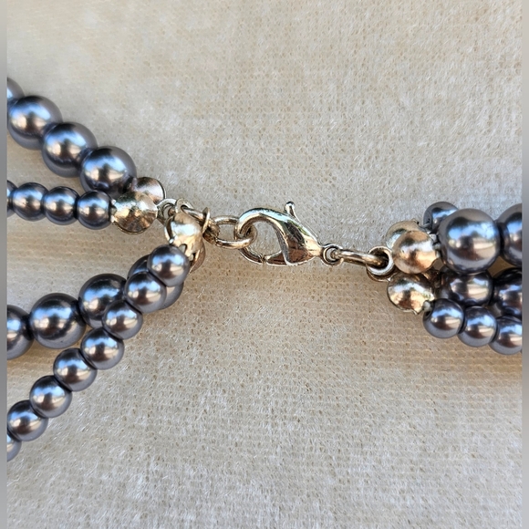 Silver Beaded Necklace - Picture 5 of 6